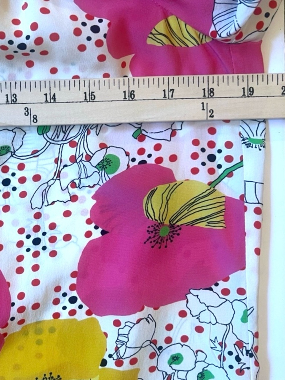Trina Turk Katy Poppy Floral Off The Shoulder Silk Top Multicolor Medium - Picture 9 of 9